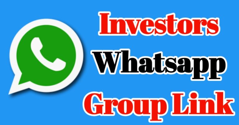 Investors Whatsapp Group Link