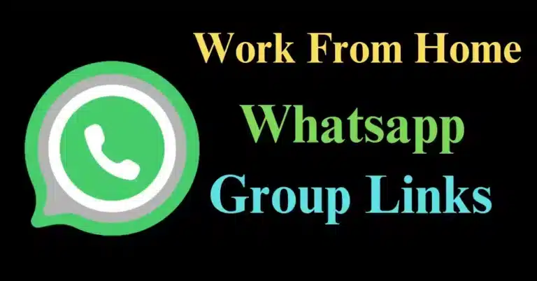 Work From Home Whatsapp Group Link