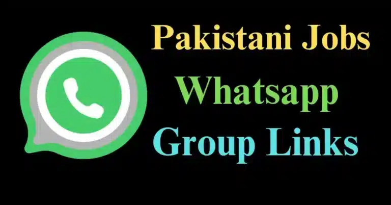 jobs whatsapp group link pakistan