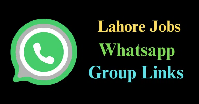 Lahore jobs whatsapp group link