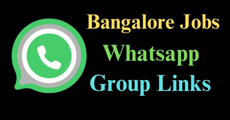 bangalore jobs whatsapp group link